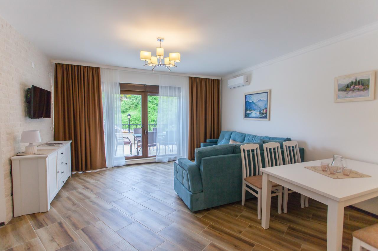 Ferienwohnung Rosmarino Sveti Stefan Exterior foto