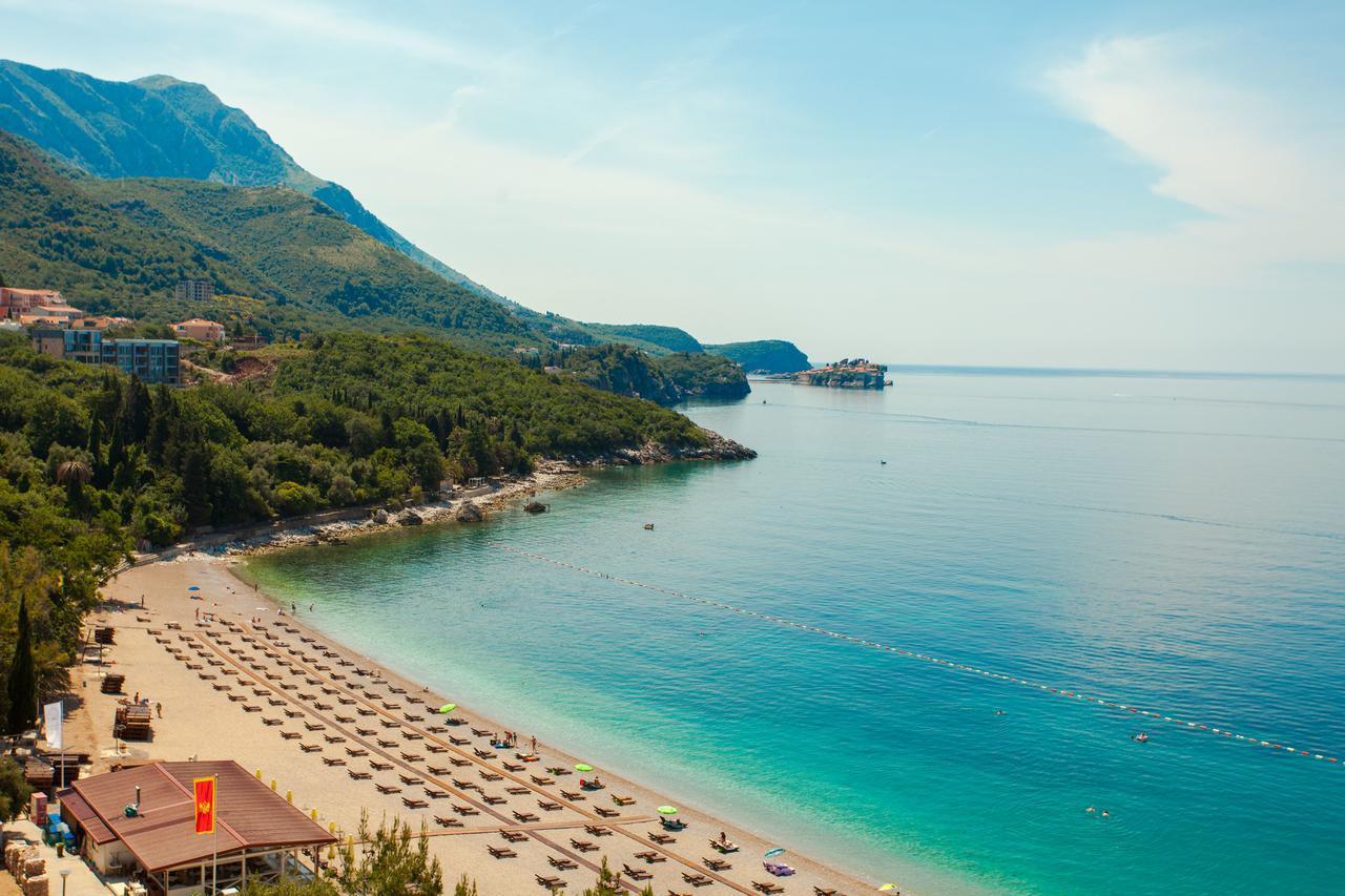Ferienwohnung Rosmarino Sveti Stefan Exterior foto